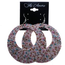 Mi Amore Flower Dangle-Earrings Pink/Blue