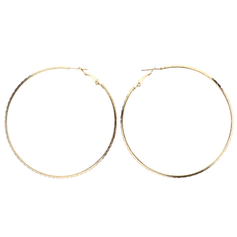 Mi Amore Hoop-Earrings Gold-Tone/Pink