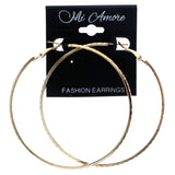 Mi Amore Hoop-Earrings Gold-Tone/Pink