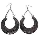 Mi Amore Dangle-Earrings Silver-Tone/Black