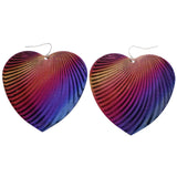 Mi Amore Rainbow Heart Dangle-Earrings Multicolor