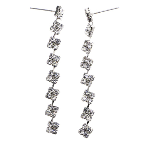 Mi Amore Drop-Dangle-Earrings Silver-Tone