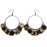 Mi Amore Dangle-Earrings Gold-Tone/Brown