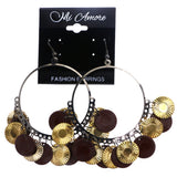 Mi Amore Dangle-Earrings Gold-Tone/Brown