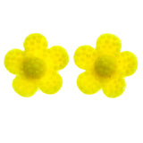 Mi Amore Flower Stud-Earrings Yellow
