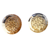 Mi Amore Stud-Earrings Orange/Silver-Tone