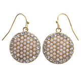 Mi Amore Dangle-Earrings White/Peach