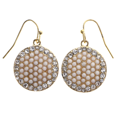Mi Amore Dangle-Earrings White/Peach