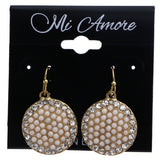 Mi Amore Dangle-Earrings White/Peach