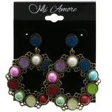 Mi Amore Dangle-Earrings Gold-Tone/Multicolor