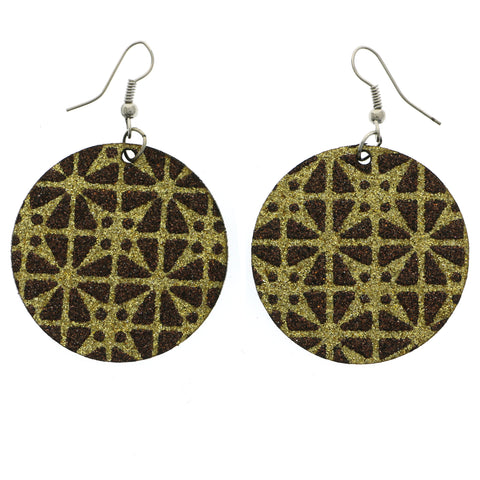 Mi Amore Dangle-Earrings Gold-Tone/Brown