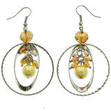 Mi Amore Dangle-Earrings Silver-Tone/Orange