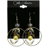 Mi Amore Dangle-Earrings Silver-Tone/Orange
