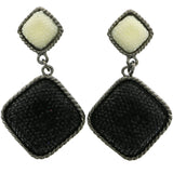 Mi Amore Dangle-Earrings Silver-Tone/Black