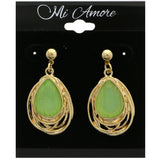 Mi Amore Dangle-Earrings Gold-Tone/Green