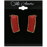 Mi Amore Dangle-Earrings Red/Gold-Tone