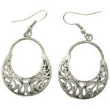 Mi Amore Filigree Dangle-Earrings Silver-Tone