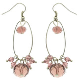 Mi Amore Dangle-Earrings Silver-Tone/Pink