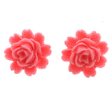 Mi Amore Rose Stud-Earrings Pink