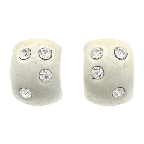 Mi Amore Stud-Earrings White