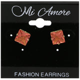 Mi Amore Stud-Earrings Gold-Tone/Orange
