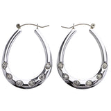 Mi Amore Hoop-Earrings Silver-Tone
