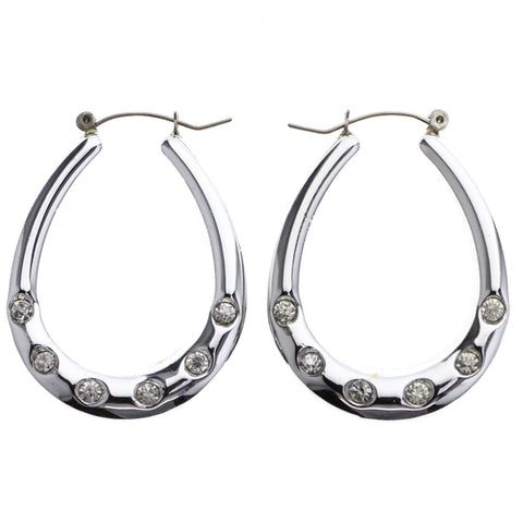 Mi Amore Hoop-Earrings Silver-Tone