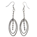 Mi Amore Dangle-Earrings Silver-Tone