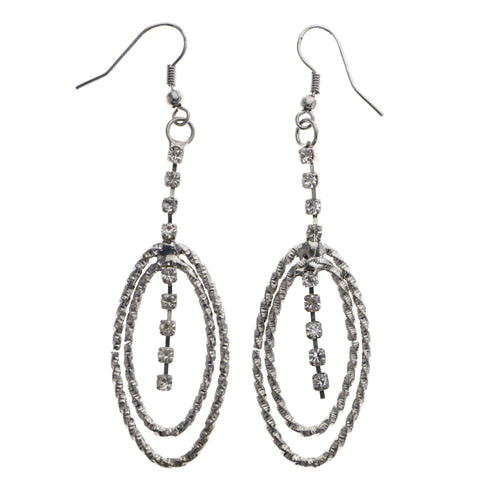 Mi Amore Dangle-Earrings Silver-Tone