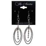 Mi Amore Dangle-Earrings Silver-Tone