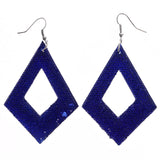 Mi Amore Dangle-Earrings Blue/Silver-Tone