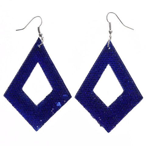 Mi Amore Dangle-Earrings Blue/Silver-Tone