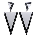 Mi Amore Drop-Dangle-Earrings White/Black