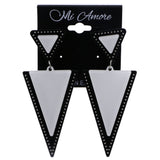 Mi Amore Drop-Dangle-Earrings White/Black