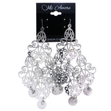 Mi Amore Dangle-Earrings Silver-Tone