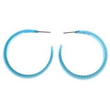 Mi Amore Striped Dangle-Earrings Blue