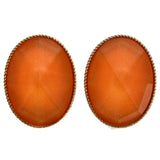 Mi Amore Stud-Earrings Orange/Gold-Tone