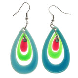 Mi Amore Dangle-Earrings Green/Pink