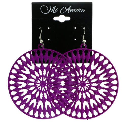 Mi Amore Dangle-Earrings Purple