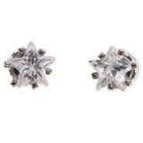 Mi Amore Star Stud-Earrings Silver-Tone