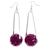 Mi Amore Dangle-Earrings Pink/Silver-Tone