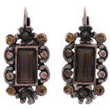 Mi Amore Dangle-Earrings Bronze-Tone/Brown