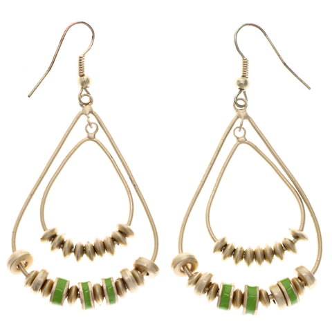 Mi Amore Dangle-Earrings Gold-Tone/Green