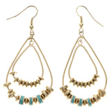 Mi Amore Dangle-Earrings Gold-Tone/Blue