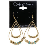 Mi Amore Dangle-Earrings Gold-Tone/Blue