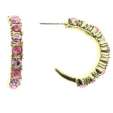 Mi Amore Dangle-Earrings Gold-Tone/Pink