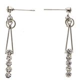Mi Amore Drop-Dangle-Earrings Silver-Tone