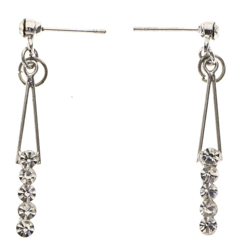 Mi Amore Drop-Dangle-Earrings Silver-Tone