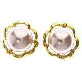 Mi Amore Post-Earrings Gold-Tone/Brown
