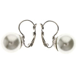 Mi Amore Dangle-Earrings White/Silver-Tone